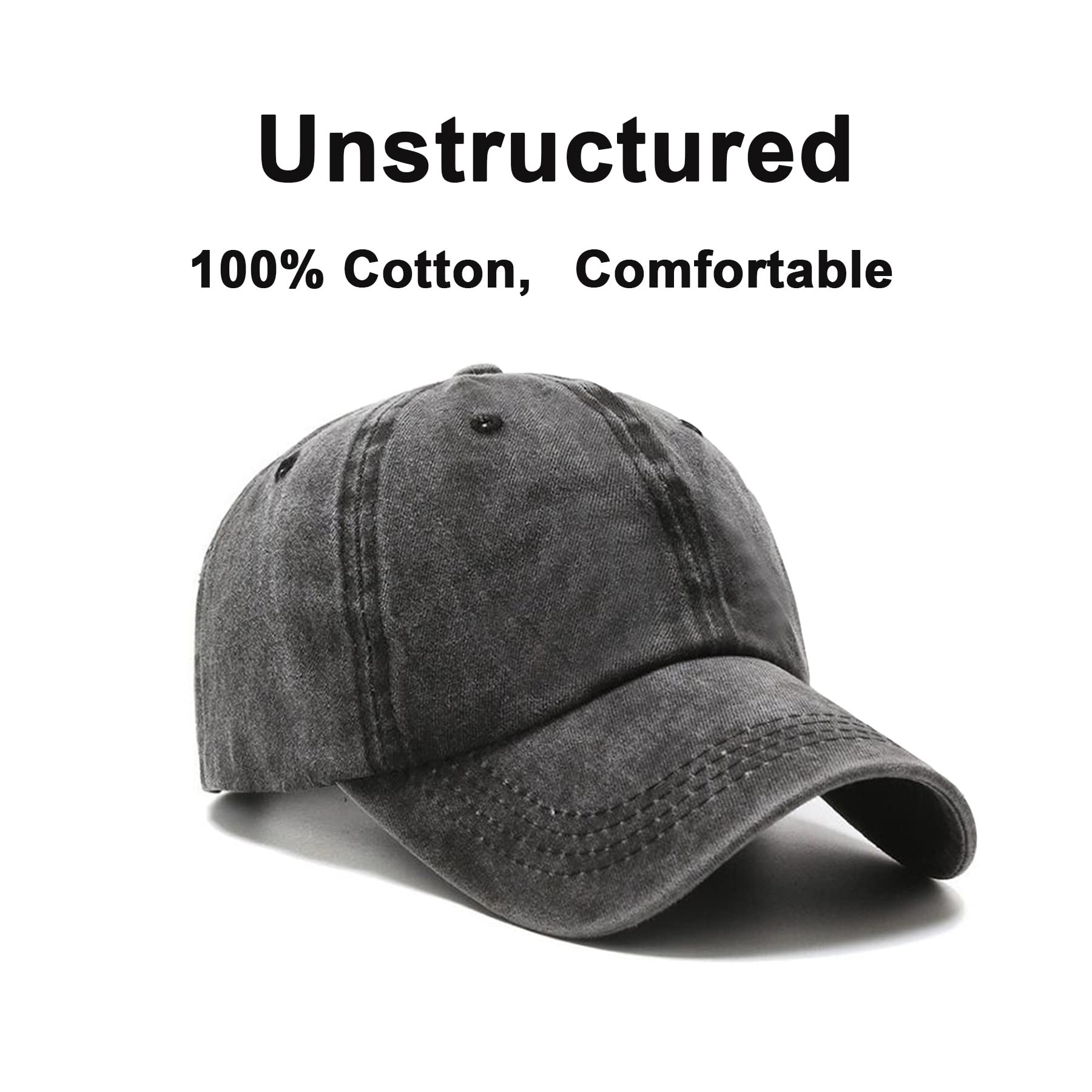 NPQQUAN Original Classic Low Profile Baseball Cap - Adjustable Cotton Golf & Dad Hat for Men & Women - Unconstructed Plain Cap for Casual Wear, Outdoor Sports & Daily Fashion