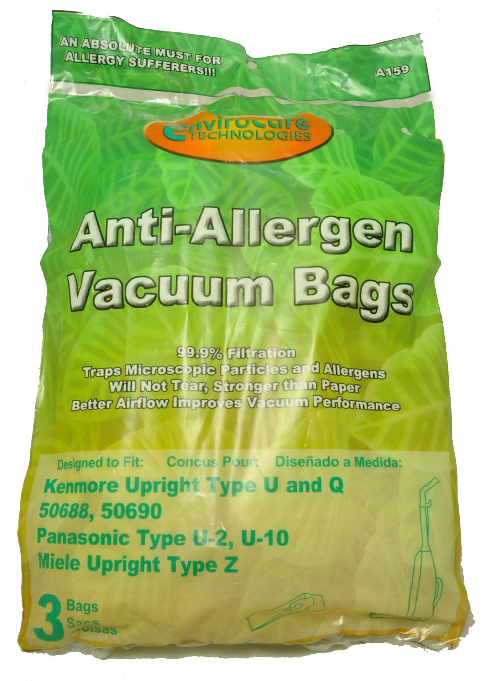 Kenmore 50688 & 50690 Vacuum Cleaner Bags - Compatible Replacement Bags for Kenmore Upright Vacuums - Perfect for Home Cleaning, Pet Hair Removal & Allergen Reduction