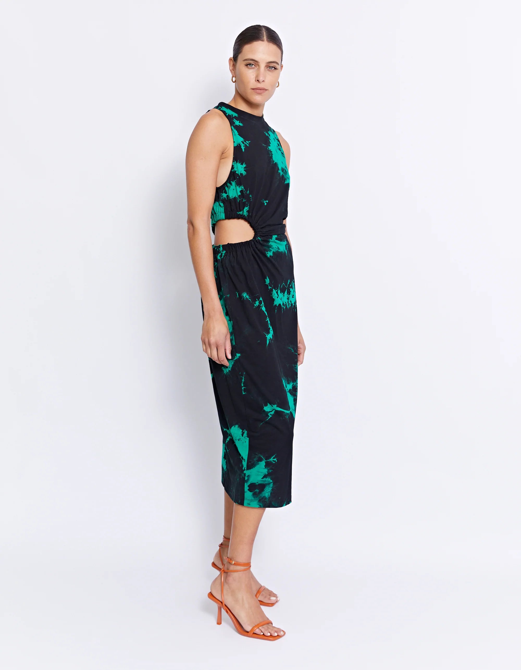Enzo Dress | Elegant Ink Blue Flowy Maxi Dress for Women | Perfect for Weddings, Parties & Summer Vacations