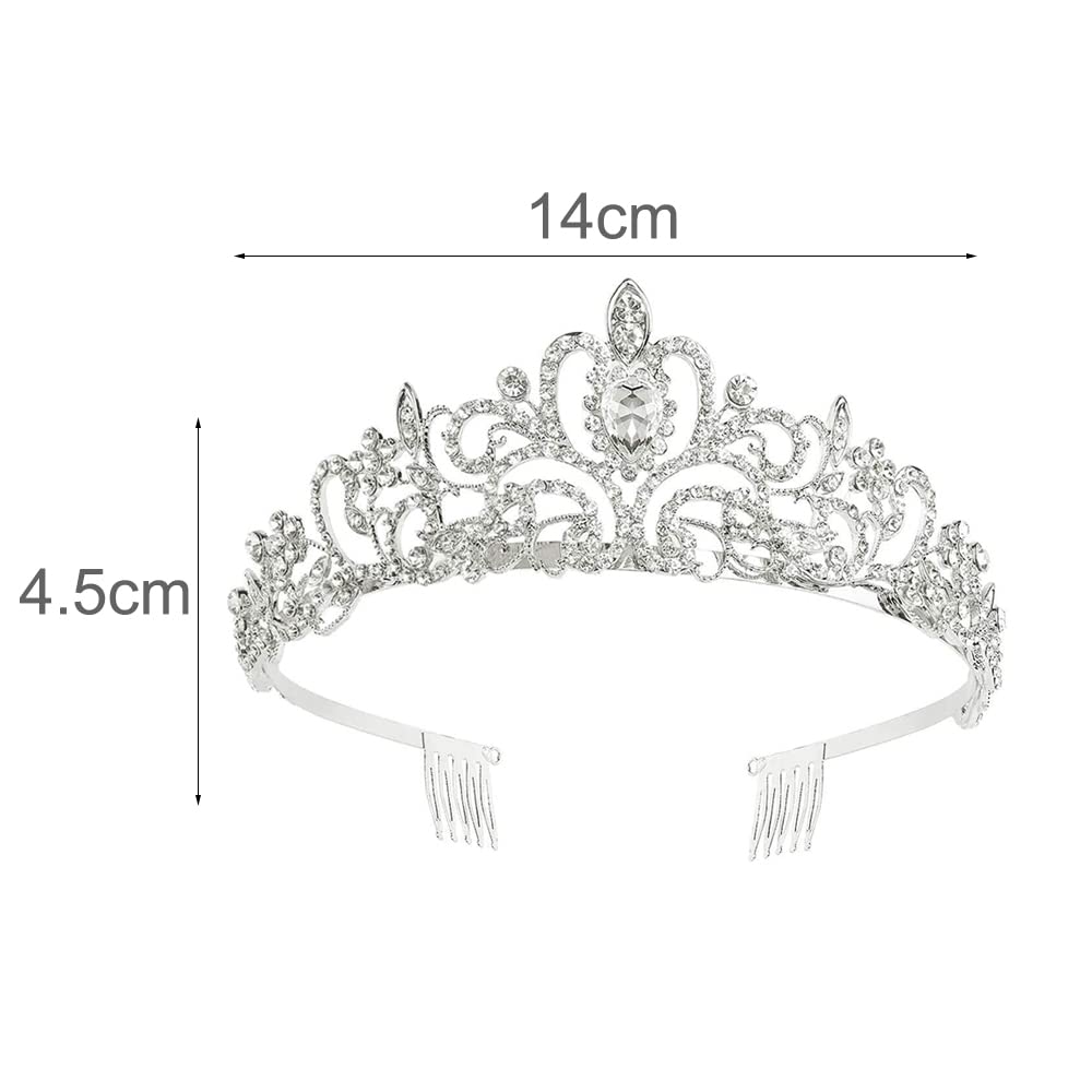 Sparkling Crystal Wedding Crown for Women - Elegant Bridal Headband & Hair Accessory for Weddings, Anniversaries, Birthdays | Perfect for Bridal Showers, Bachelorette Parties & Special Occasions