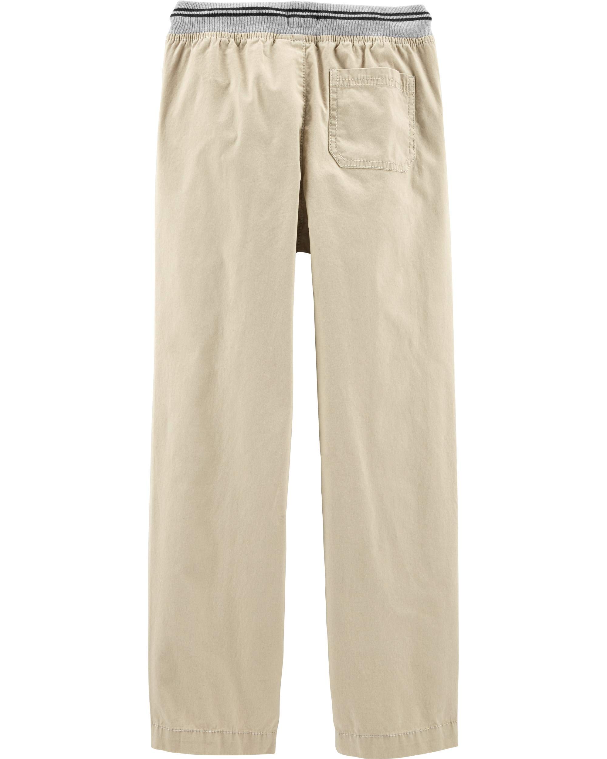 OSHKOSH Boys' Twill Joggers - Comfortable Pull-on Pants for Play
