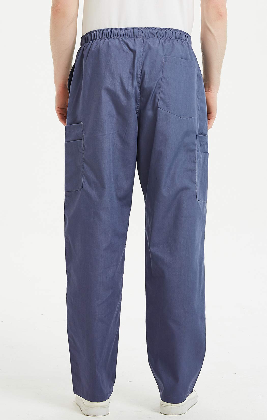 VOGRYE Men's Scrub Pants with 7 Pockets Waistband - Anti-Wrinkle Medical Work Pants for Doctors, Nurses & Healthcare Professionals - Comfortable & Durable for Hospital Shifts & Clinical Work