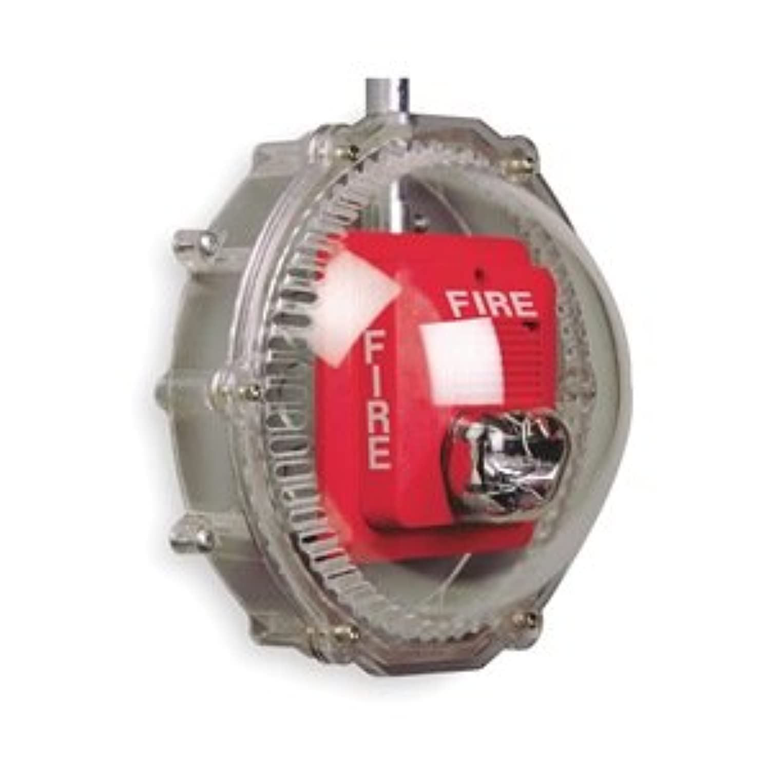Audible and Strobe Safety Guard for Surface - 4-1/2D - Perfect for Construction Sites, Warehouses & Industrial Work Zones