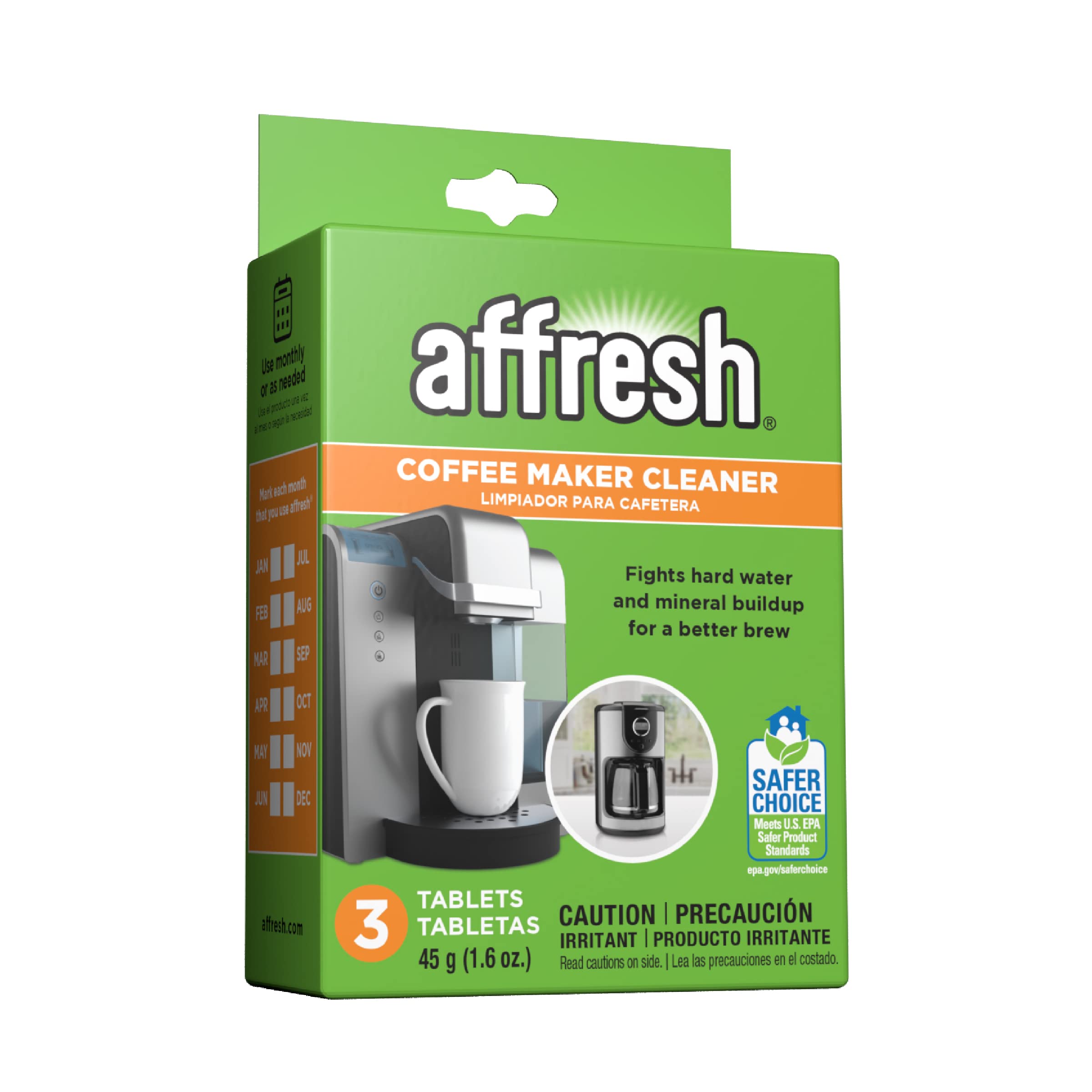Affresh Coffee Maker Cleaner Tablets - Deep Cleaning for Multi-Cup & Single-Serve Coffee Machines (3 Count) - Perfect for Keurig, Nespresso & Drip Coffee Makers