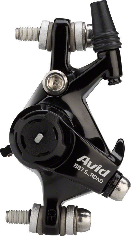 Avid BB7S Road Cable Disc Brake - Black Anodized - CPS Compatible - Rotor & Bracket Sold Separately | Perfect for Road Bikes, Cyclocross & Gravel Riding
