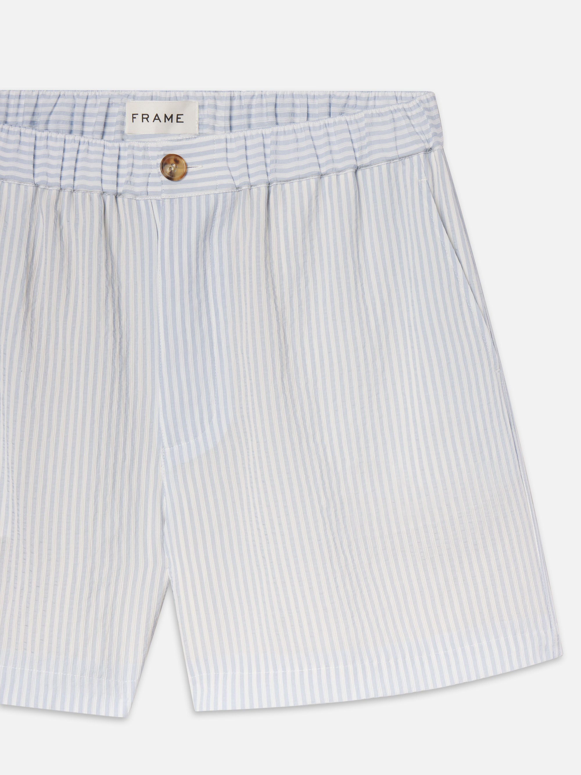 Blue Striped Shorts for Men - Comfortable Casual Summer Shorts with Side Pockets | Perfect for Beach, Gym, and Outdoor Activities