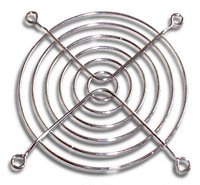 80mm PC Fan Grill Guard - Chrome Plated Metal Mesh Cover for Computer Case Cooling - Perfect for Gaming PCs, Servers, and DIY Computer Builds