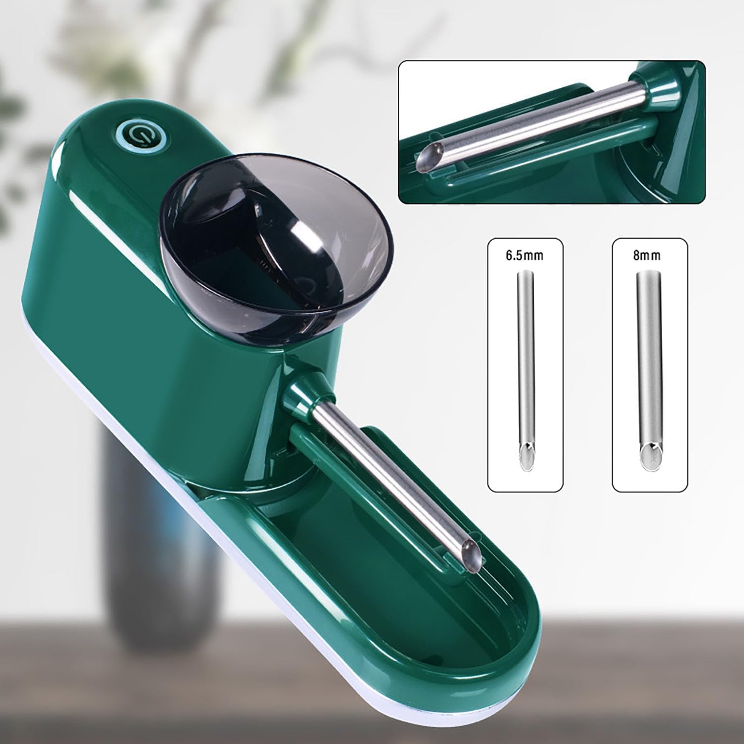 Electric Za Rolling Machine - 6.5mm/8mm Automatic Herb Grinder | Portable & Easy to Use | Perfect for Rolling Perfect Joints at Home or On The Go (Blue)