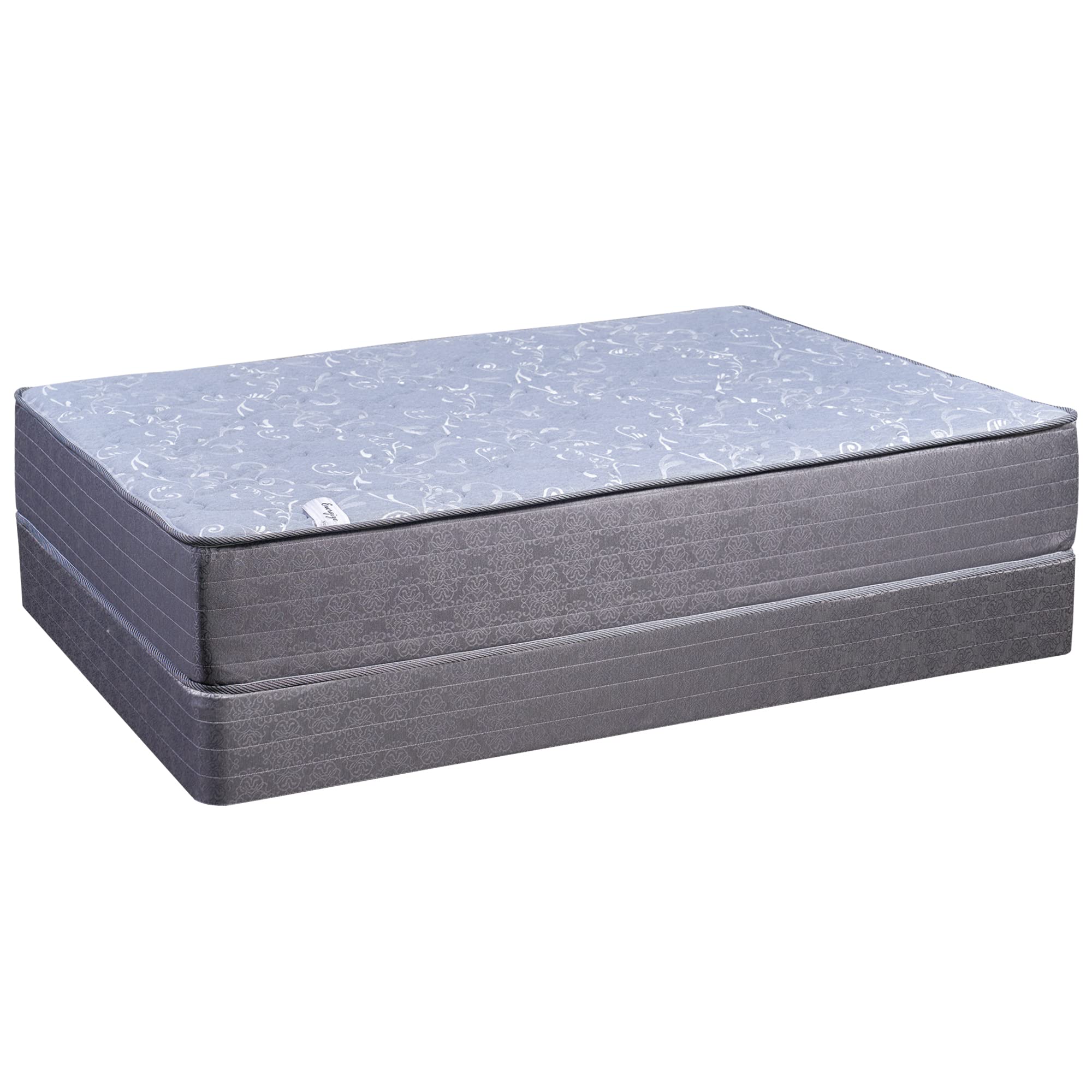 11-Inch Firm Euro Top Gel Memory Foam Hybrid Mattress Set with 8