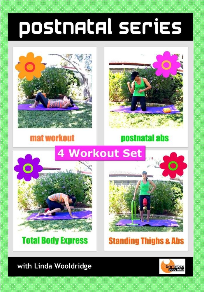 Barlates Body Blitz Postnatal Workout Series - 4 DVD Set for New Moms | Post-Pregnancy Fitness & Recovery Exercises