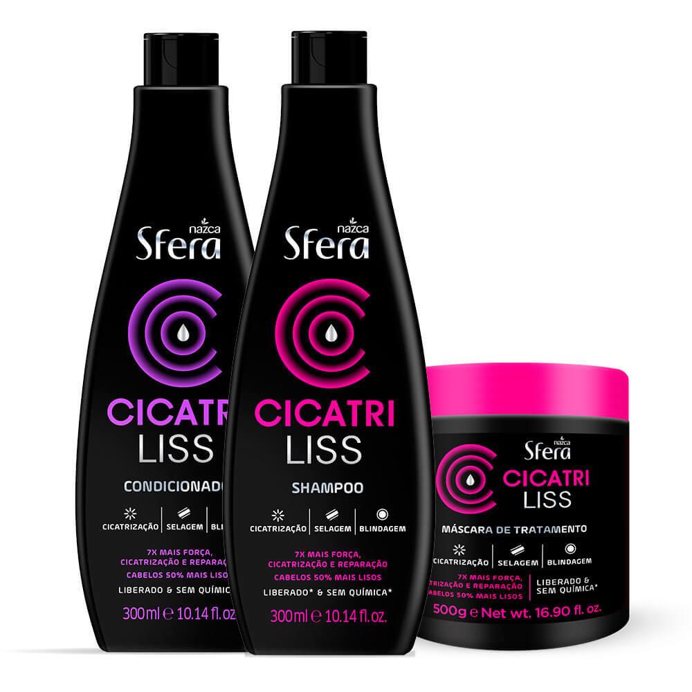 Cicatriliss Sfera Hair Repair Treatment Kit - 3 Piece Set for Damaged Hair with Healing, Sealing & Shielding Properties | Professional Salon-Grade Hair Care for Dry, Frizzy & Color-Treated Hair | Perfect for Home Use & Travel