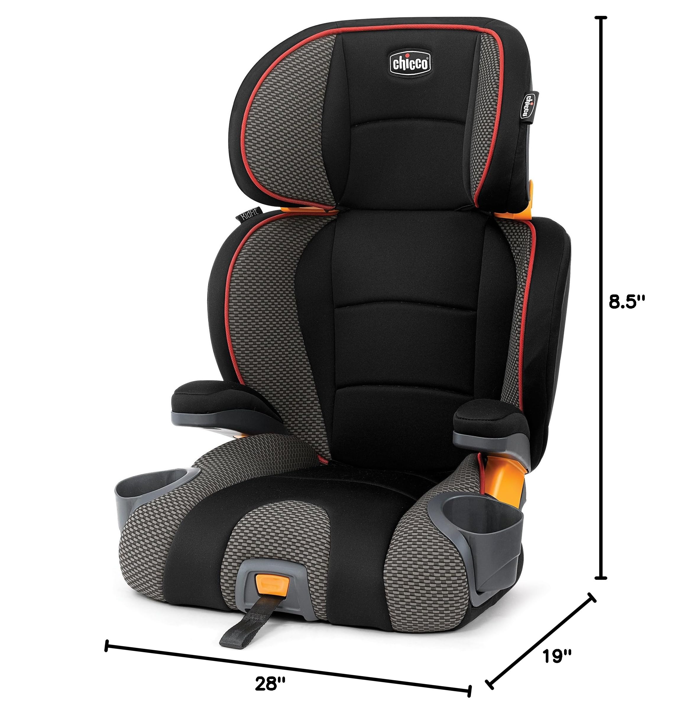Chicco KidFit 2-in-1 Belt Positioning Booster Car Seat for Kids - Safe & Comfortable Convertible Car Seat for Toddlers - Perfect for Travel & Everyday Use