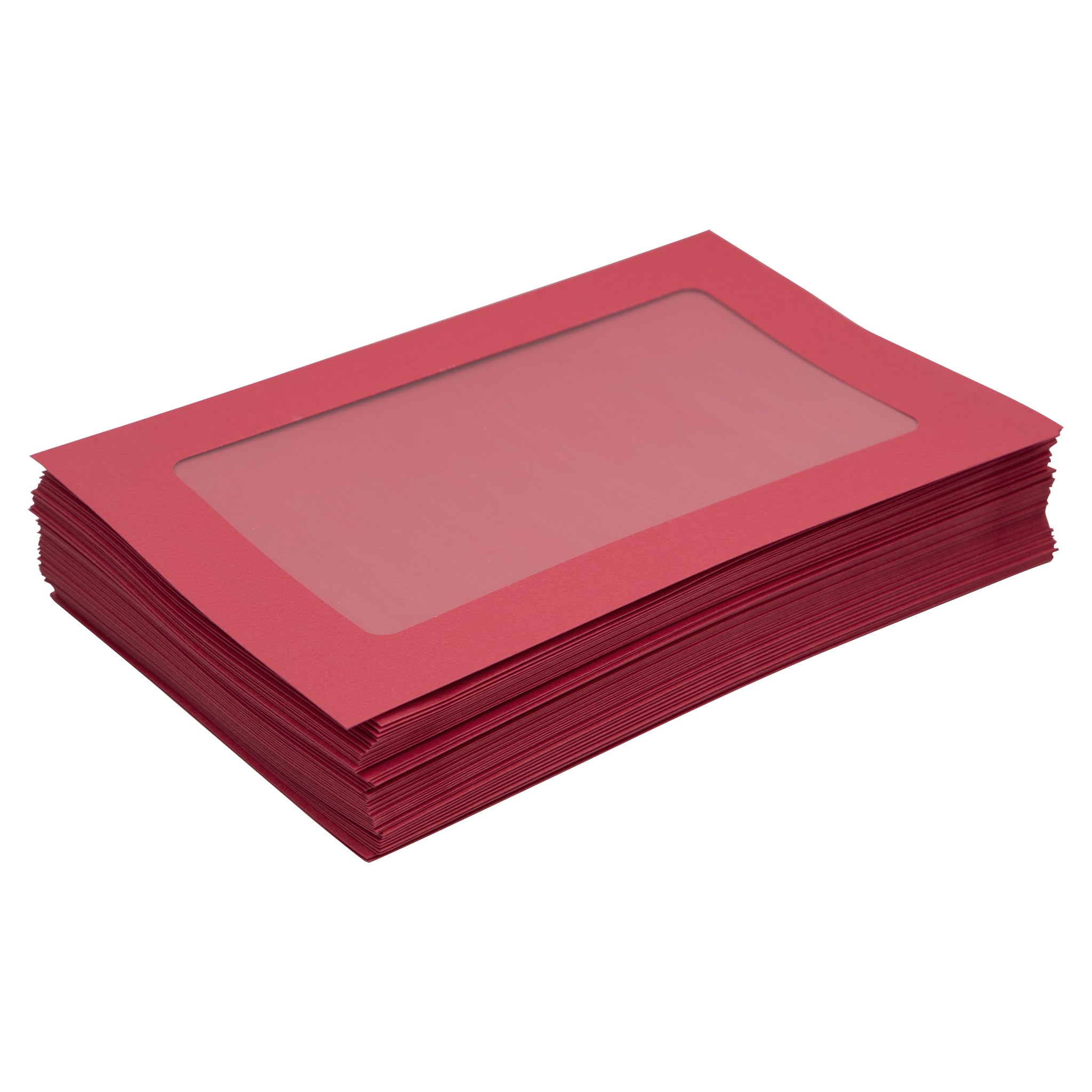 LUXPaper 6 x 9 Full Face Window Envelopes - Ruby Red | 80lb. Premium Text Paper | 1000 Pack (1,000 Qty) | Ideal for Business Mailing, Invoices & Wedding Invitations