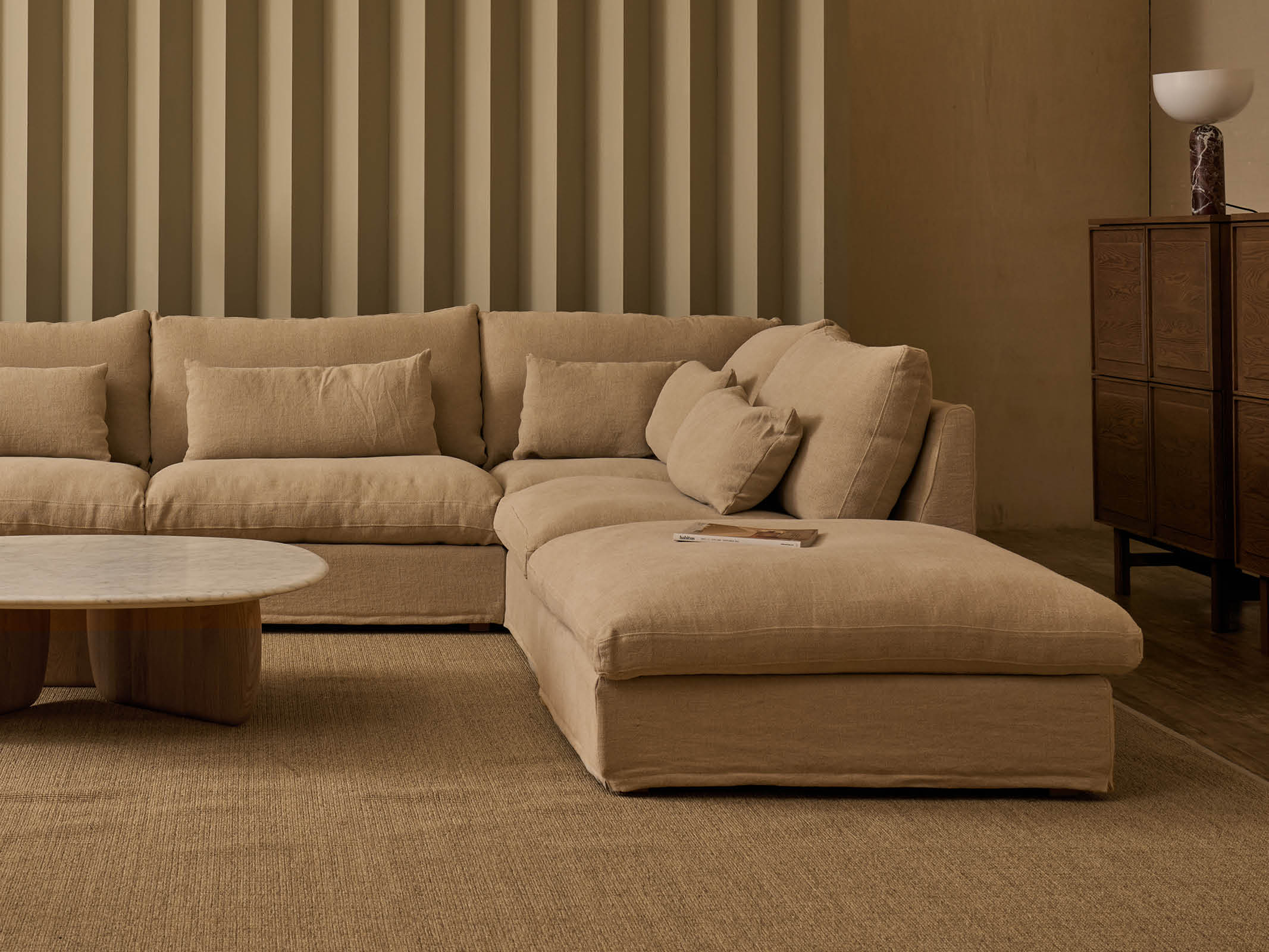Atoll Plus Modular Sofa - Modern Sectional Couch for Living Room, Lounge & Home Theater - Customizable Comfortable Seating with Washable Covers