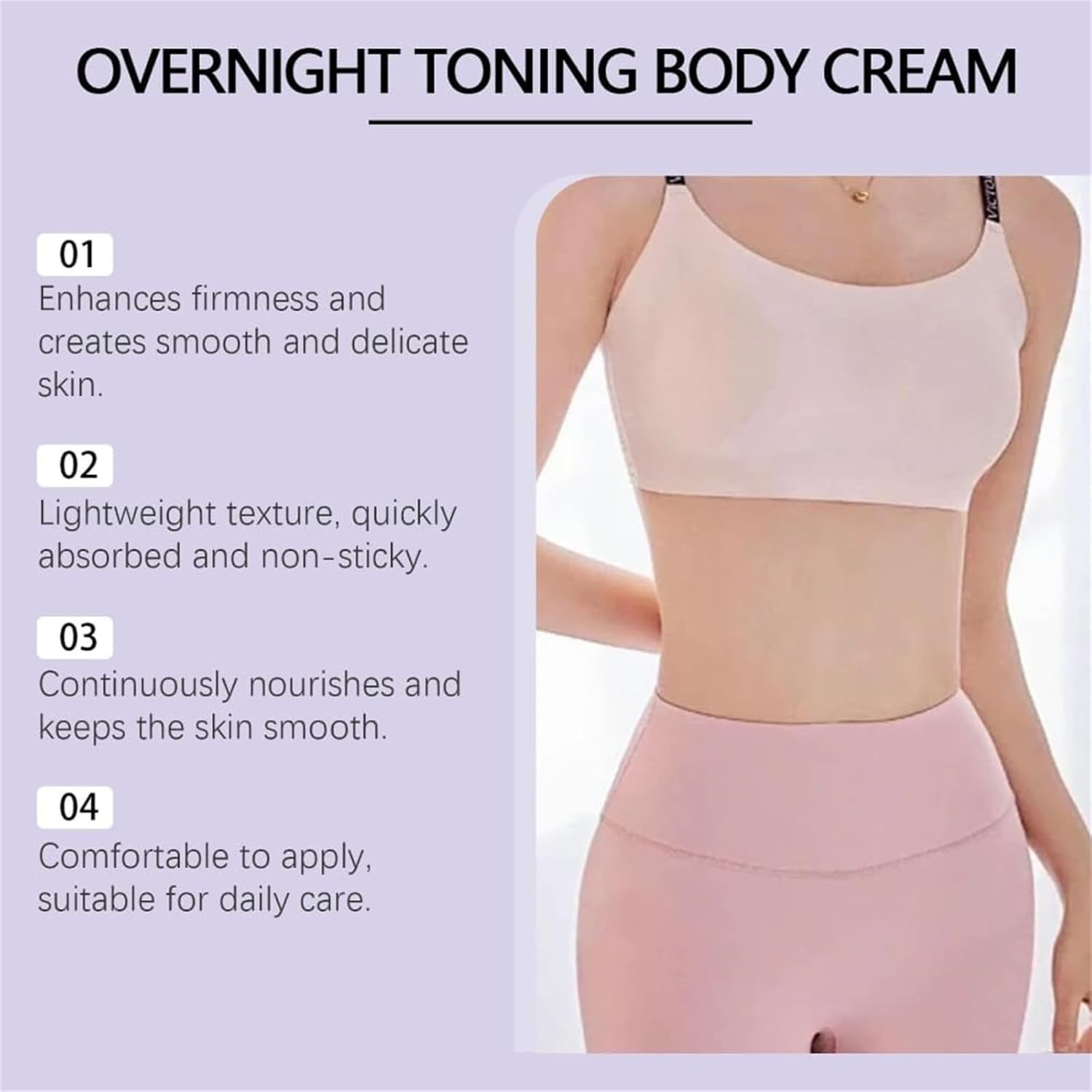 GET-DREAMY Overnight Toning Whip - Firming Body Cream for Loose Skin, Anti-Aging Night Treatment with Natural Ingredients - Perfect for Post-Pregnancy, Weight Loss & Skin Tightening While You Sleep