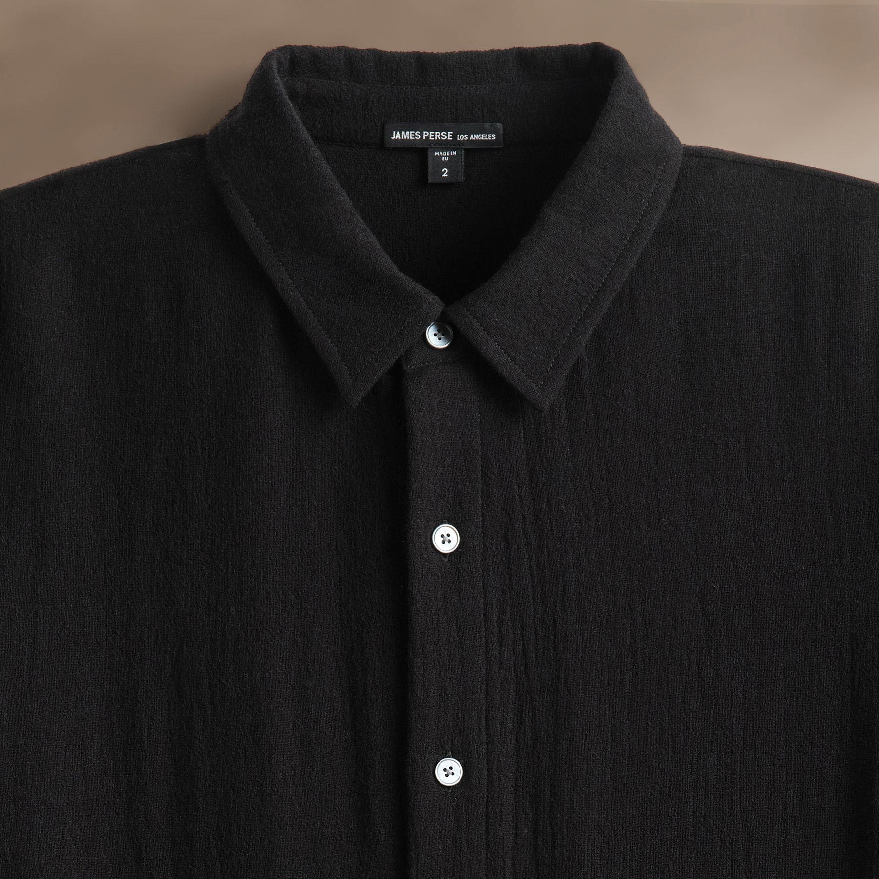 Premium Solid Viscose Wool Shirting Fabric - Soft & Durable Black Dress Shirt Material for Tailoring & Fashion Design - Perfect for Business Attire, Formal Wear & Custom Clothing Projects