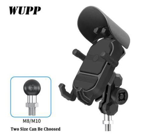 Car Phone Holder with Sun Visor Clip - Universal Mirror Mount for Hands-Free Driving & GPS Navigation - Perfect for Road Trips & Commuting