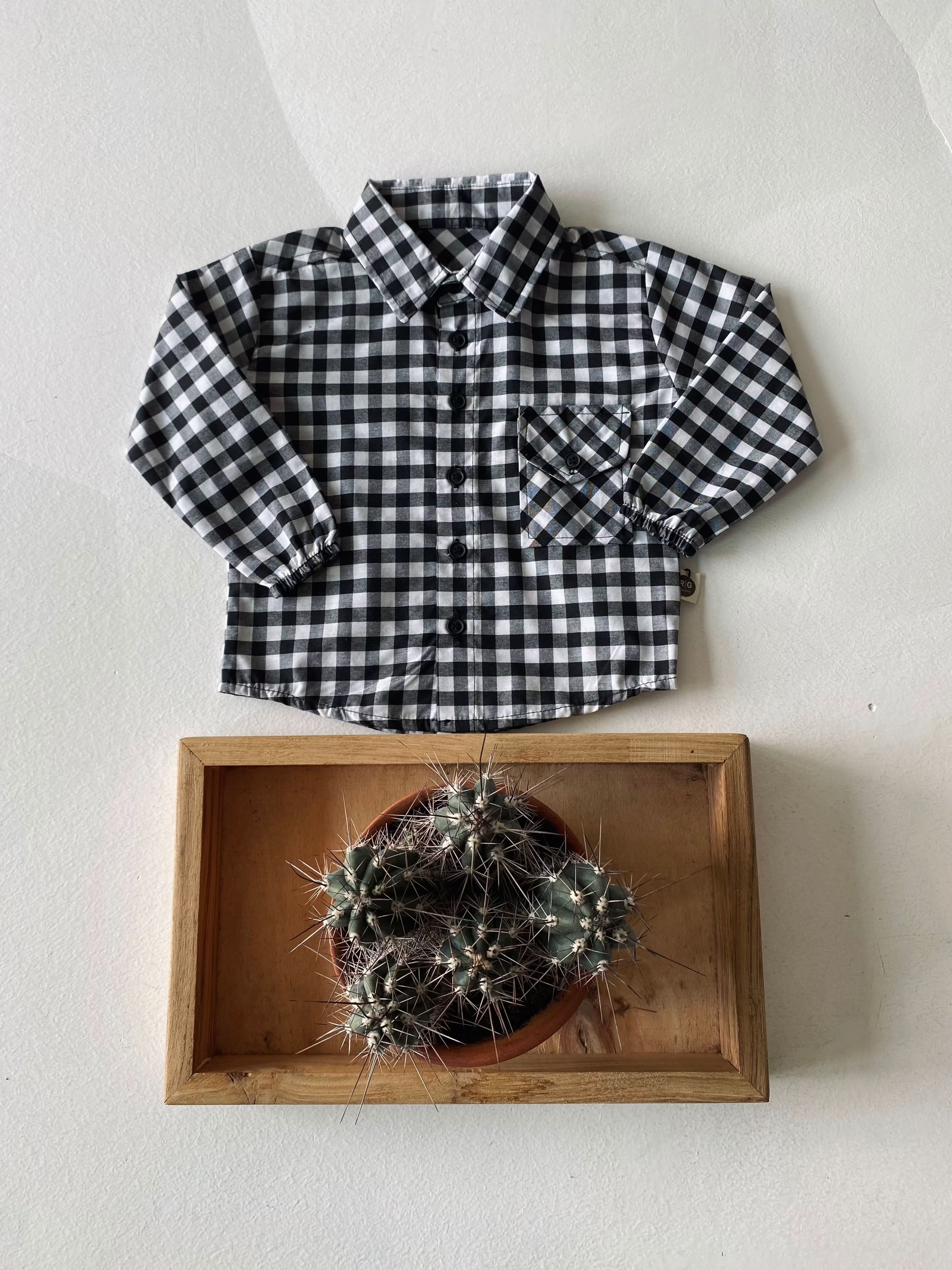 Stylish Plaid Shirt for Babies - Soft & Comfortable Cotton Baby Shirt for Boys & Girls - Perfect for Casual Outings, Family Photos & Everyday Wear