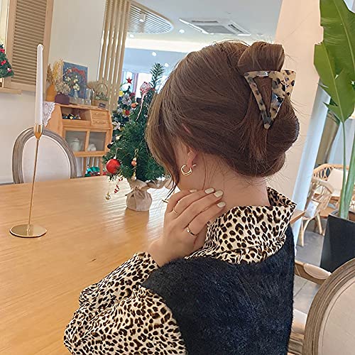 Non-Slip Strong Hold Hair Claw Clips - 2PCS Large Fashion Hair Clips for Women | Elegant Handmade Barrettes & Hair Accessories | Perfect for Work, Parties & Everyday Styling