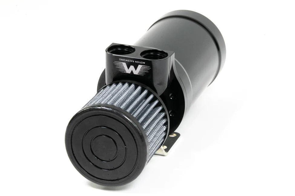 Motion Raceworks Baffled Oil Catch Can Kit - Compatible with MRW Billet Valve Covers - Reduces Engine Oil Consumption & Improves Performance (For Racing, Off-Road & High-Performance Vehicles)