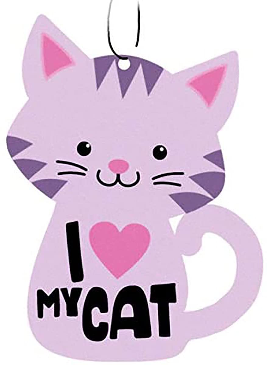 Spoontique Automatic Car Air Freshener - Heart Cat Design | Long-Lasting Fragrance for Vehicles | Perfect for Cars, Trucks & SUVs