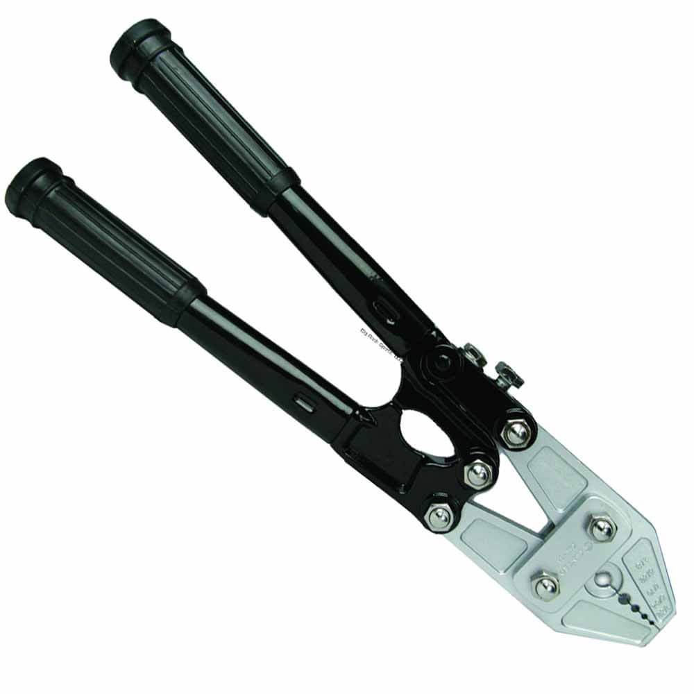 BillFisher CH18 Deluxe Heavy Duty Hand Crimper Tool for Wire Rope, Cable, and Metal - Perfect for DIY, Construction, and Industrial Applications