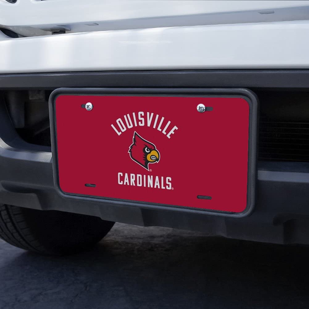 University of Louisville Cardinals Novelty Metal Vanity License Plate - Custom College Fan Gift for Cars, Dorms & Tailgating - Officially Licensed NCAA Decor
