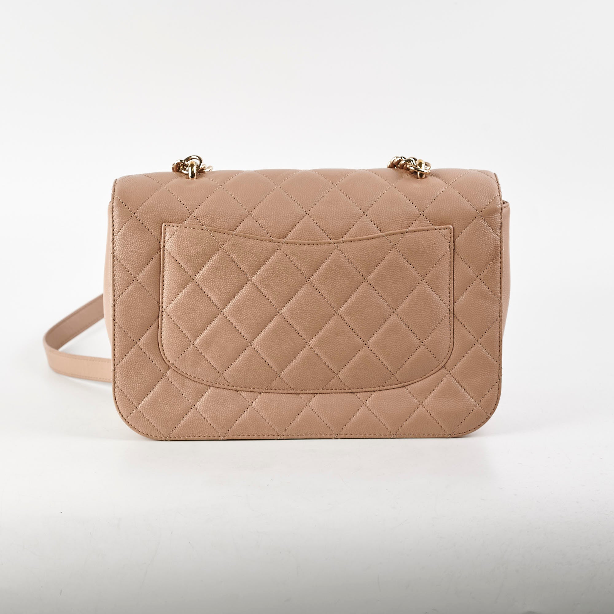 Chanel Caviar Leather Seasonal Flap Bag Beige 24 Series - Luxury Designer Handbag for Women, Perfect for Parties, Events & Everyday Use