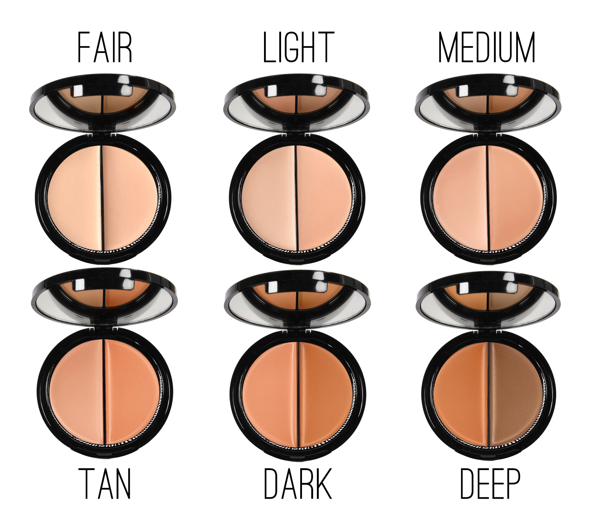 EVE PEARL HD Dual Foundation Makeup Kit - Full Coverage, Long Lasting & Non-Greasy with Vitamin E Skincare & 201 Contour Blender Brush Set (Deep) - Perfect for Daily Wear, Special Occasions & Professional Makeup Artists