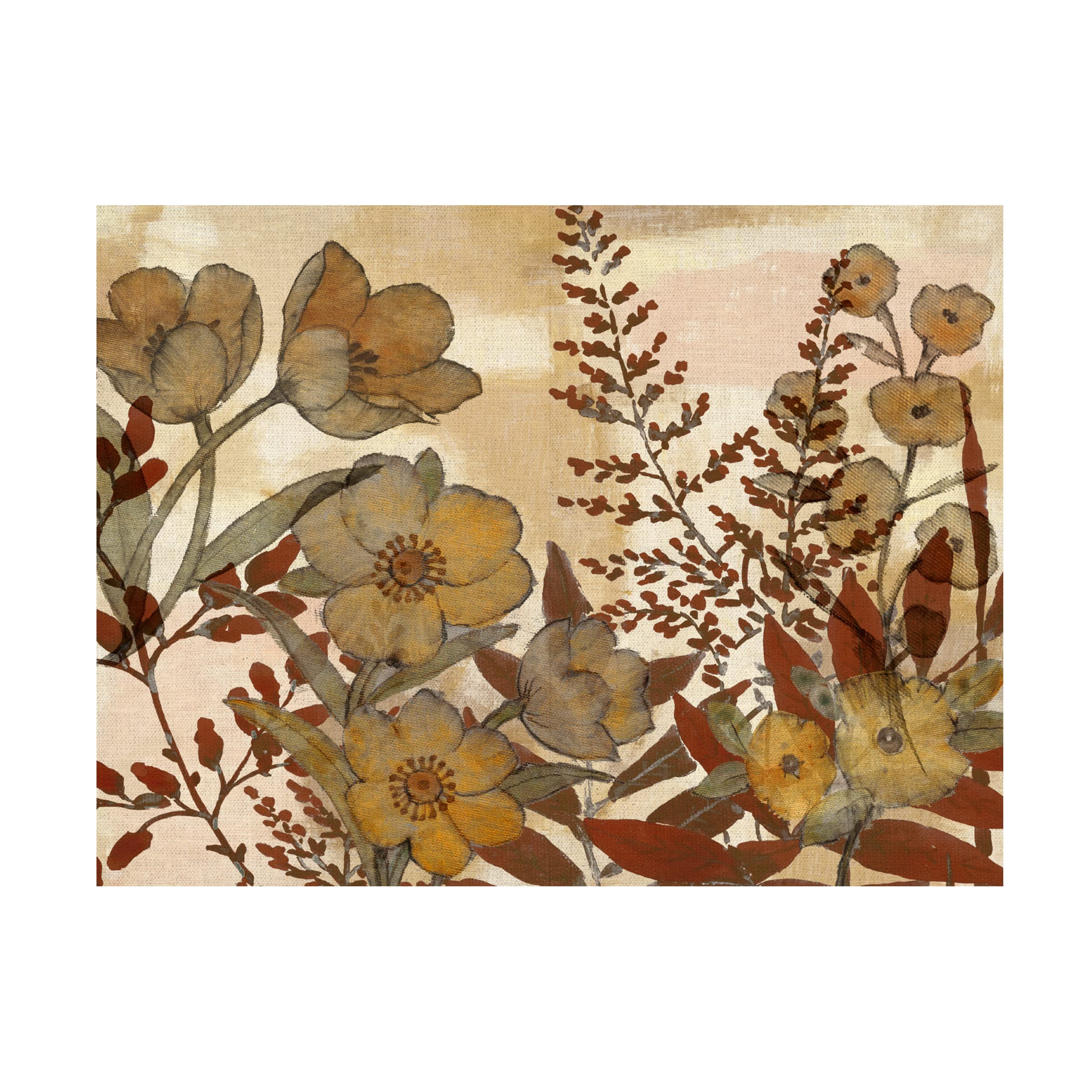 Trademark Fine Art 'Sienna Arrangement II' Canvas Wall Art Print by Studio W - Modern Abstract Painting for Living Room, Bedroom & Office Decor