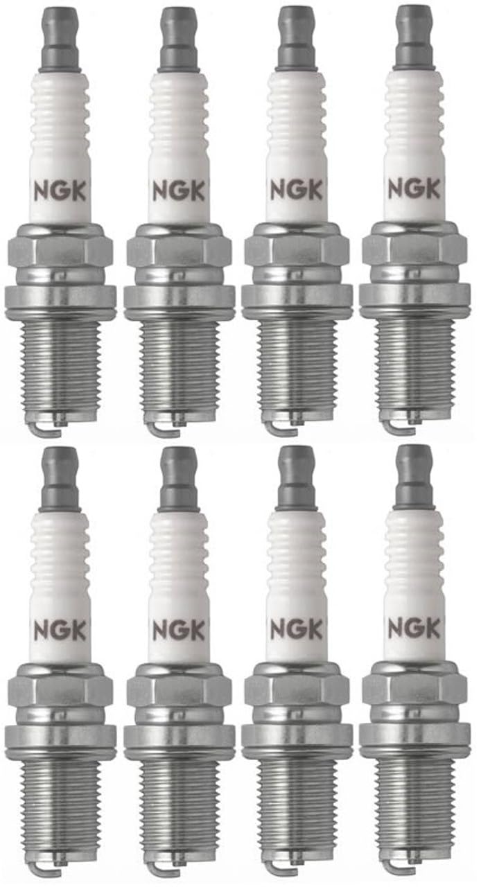 R5671A-8 Racing Spark Plugs - Set of 8 High Performance Spark Plugs for Race Cars & High-Compression Engines | Ideal for Drag Racing, Track Days & Performance Tuning