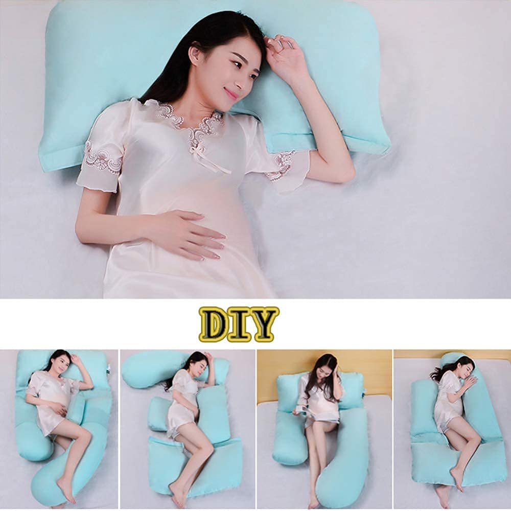 Best U-Shaped Pregnancy Pillow for Moms - Full Body Maternity Support Pillow with Washable Cotton Cover - Perfect Gift for Mother's Day & Christmas - Ideal for Back Pain Relief, Side Sleeping & Comfort During Pregnancy