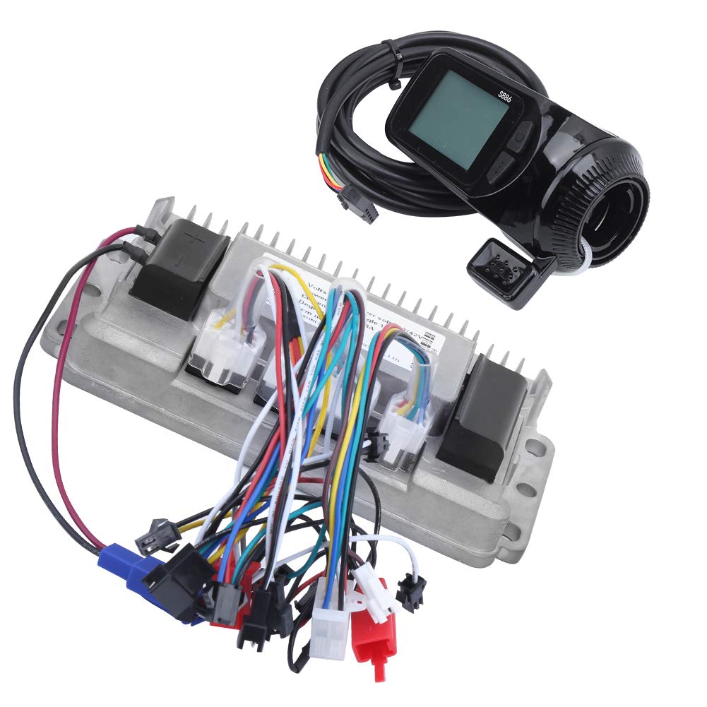 Shanrya 3-Mode Brushless Motor Controller for Electric Tricycles - Waterproof E-Bike Accessory with LCD Display | Perfect for Cargo Trikes, Food Delivery & Senior Mobility