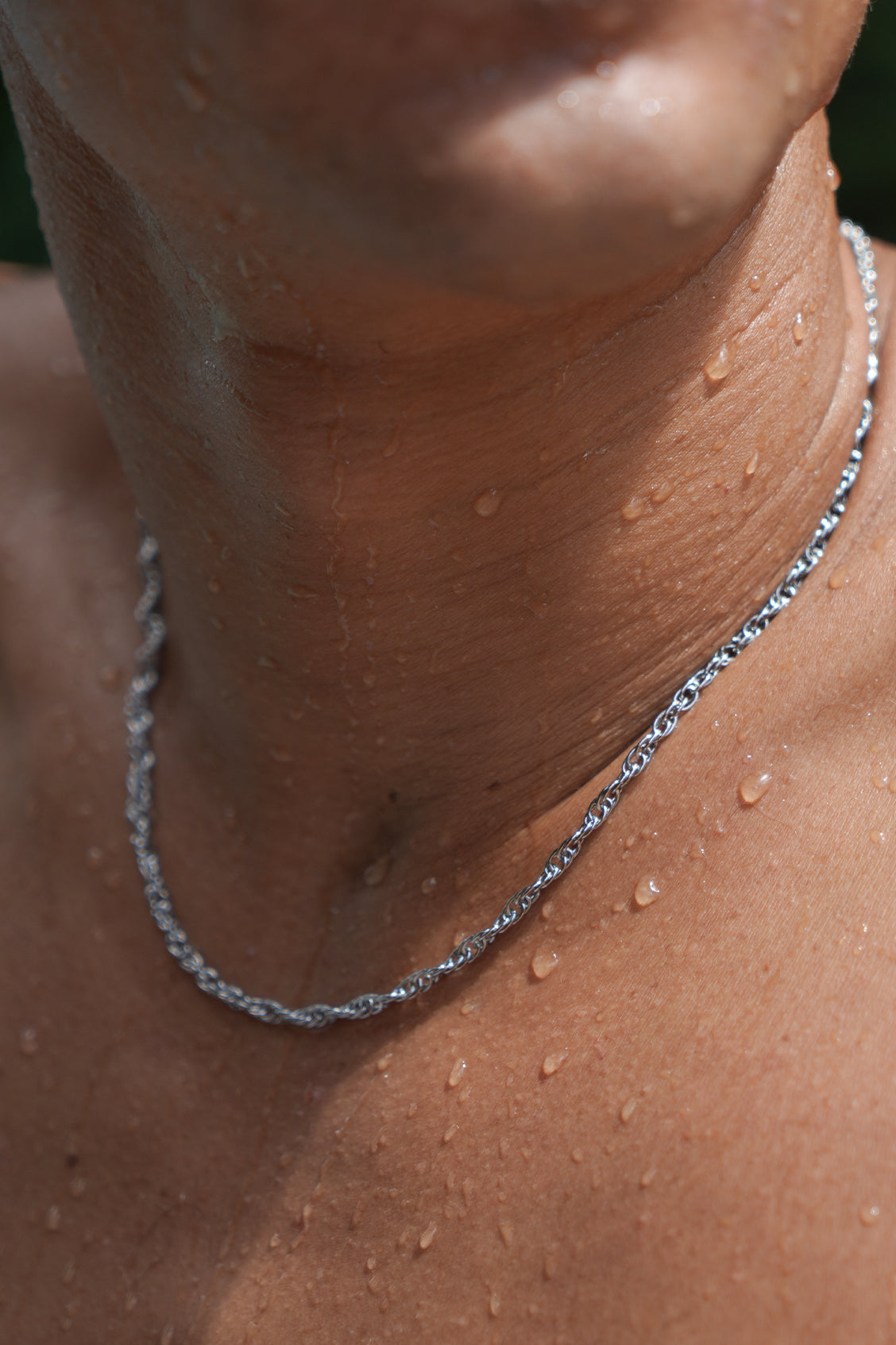 Stylish Men's Rope Chain Necklace 14K Gold Plated Stainless Steel Jewelry for Gifts & Everyday Wear - Perfect for Dating, Parties and Casual Outfits