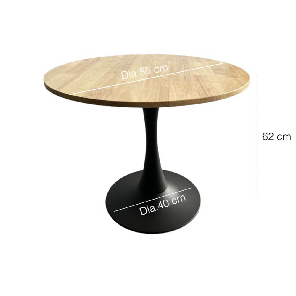 Round Wood Side Table - Modern & Stylish End Table for Living Room, Bedroom, or Office - Perfect for Coffee, Books, or Decor