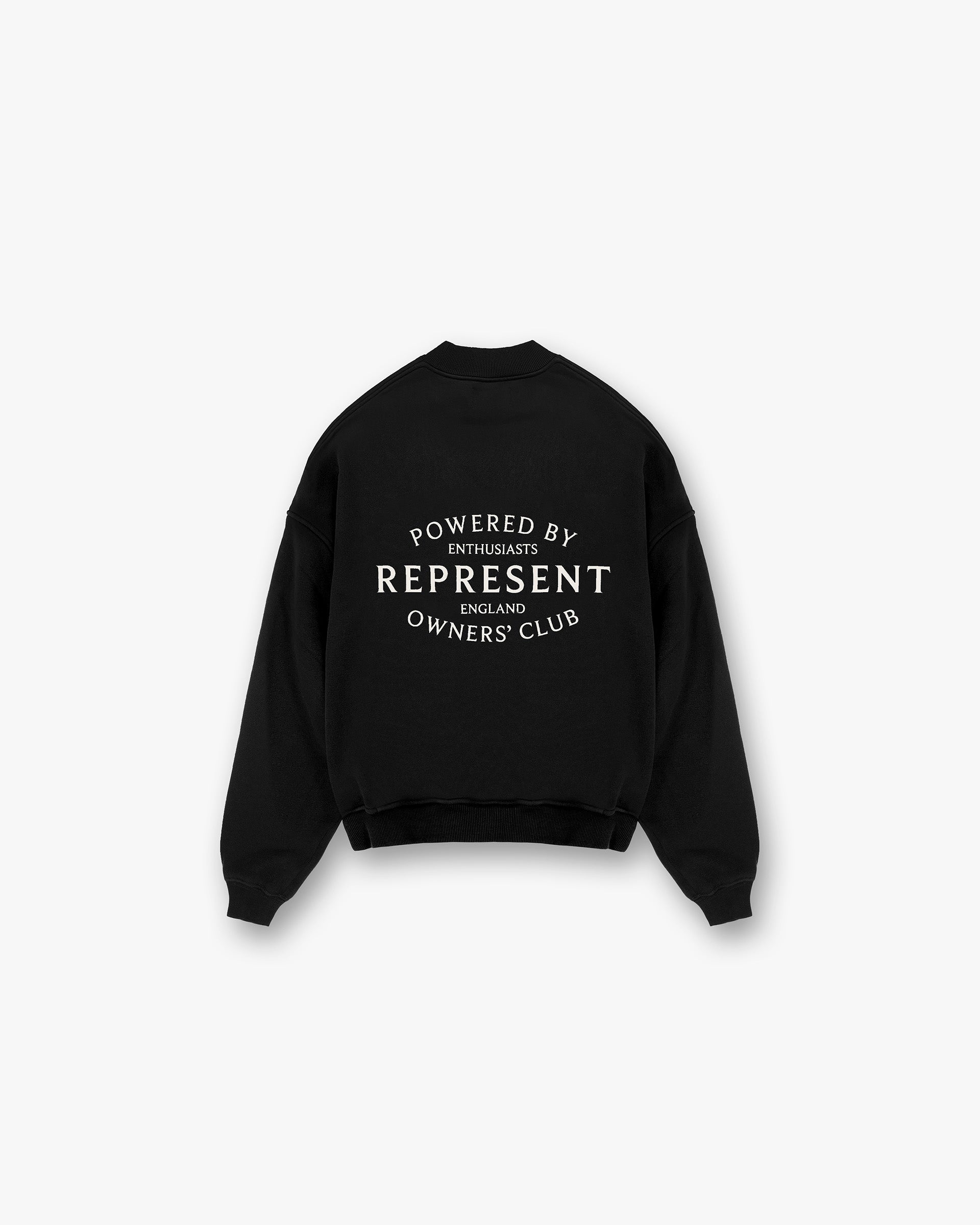 Represent Owners Club Stamp Sweater - Jet Black | Men's Luxury Streetwear Pullover | Perfect for Casual Outfits & Urban Fashion