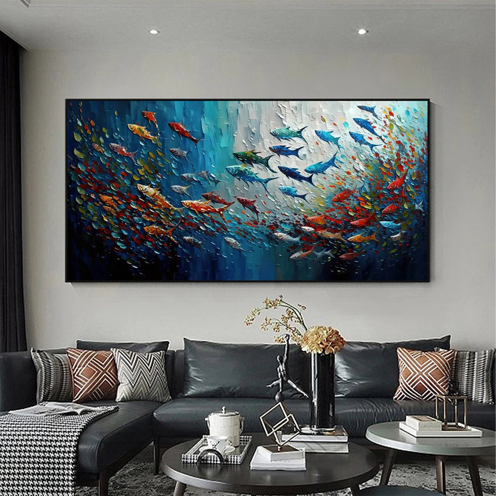 Animal Art Painting #AP137 - Handmade Canvas Wall Decor for Living Room, Bedroom & Office | Wildlife & Nature Inspired Artwork
