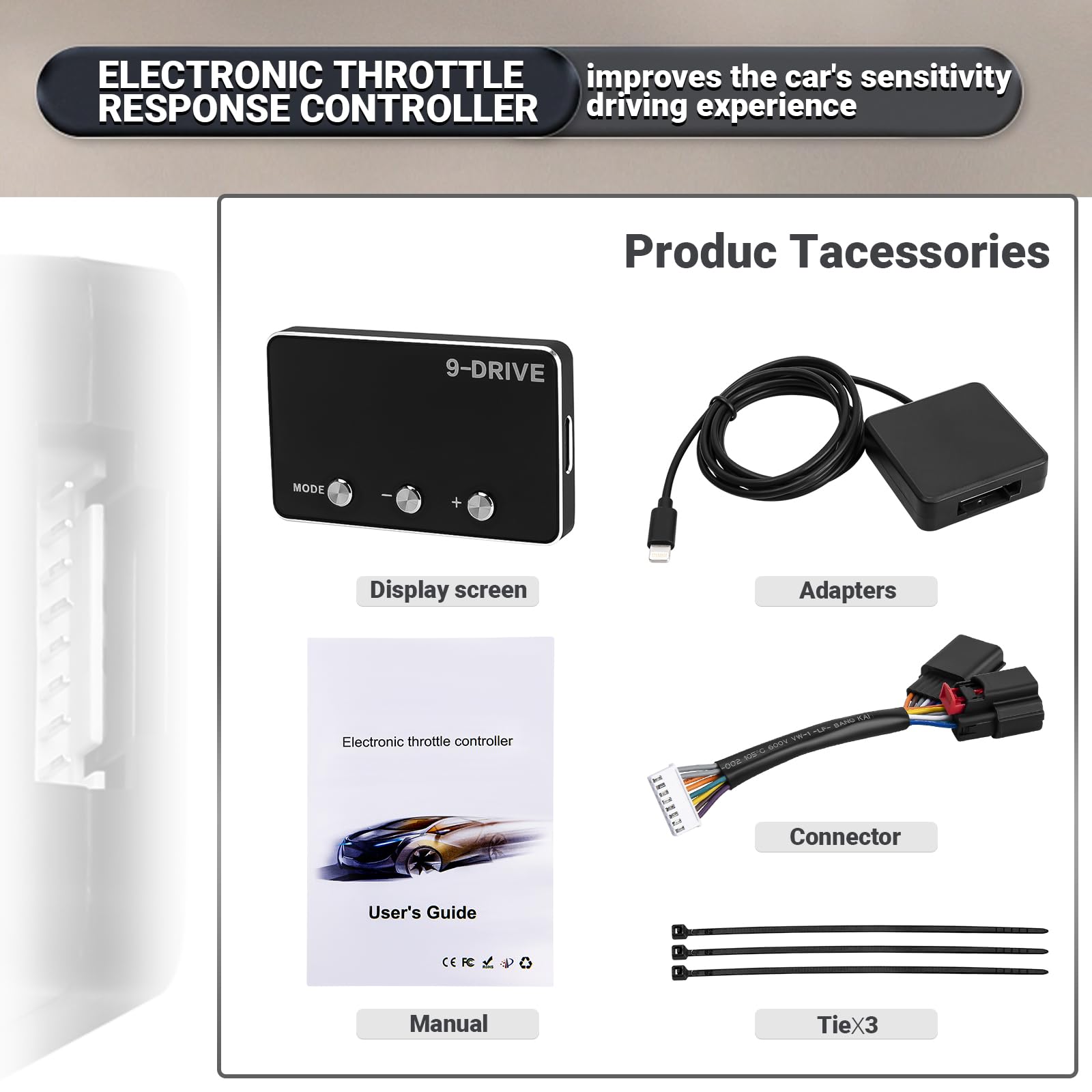 9 Drive Throttle Controller for Dodge Ram Jeep - Faster Acceleration
