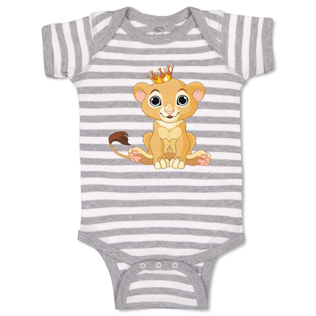 Custom Baby Lion Animal Bodysuit - Funny Cotton Baby Clothes for Boys & Girls - Perfect for Newborn Photoshoots, Birthday Gifts and Everyday Wear