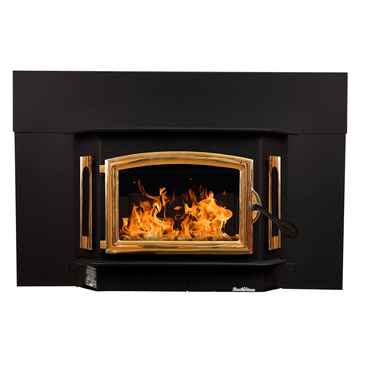 Buck Stove Model 81 Non-Catalytic Wood Burning Fireplace Insert with Heat-Activated Blower - Efficient Home Heating for Living Rooms & Cabins