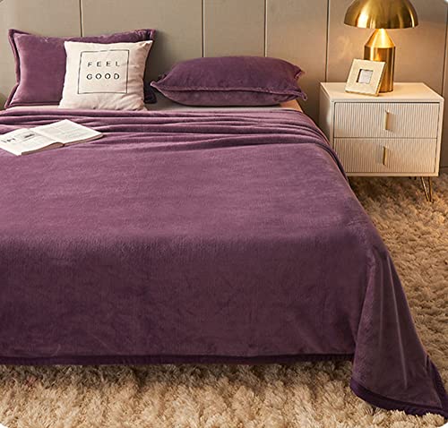 Premium Double-Sided Fleece Blanket - Ultra Soft Fluffy Warm Cozy Bed Blanket for All Seasons | Lightweight Plush Throw for Sofa, Travel & Home Use | 150x200cm (59