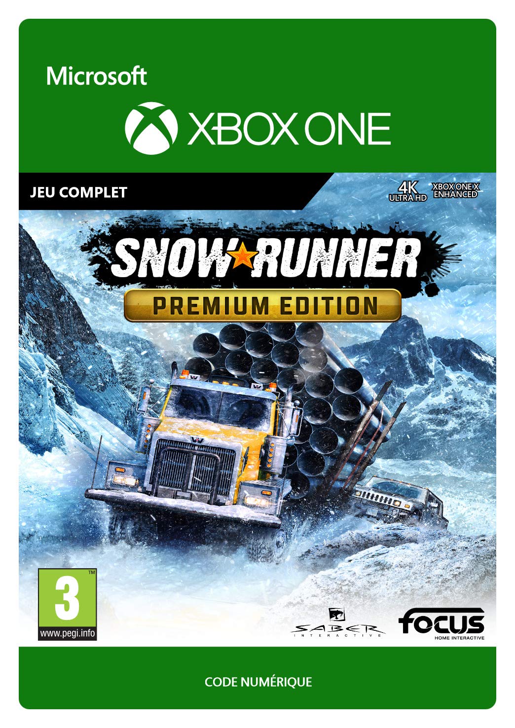 SnowRunner Premium Edition - Xbox One Digital Download Code | Off-Road Truck Simulation Game for Adventure & Exploration Enthusiasts