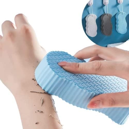 Exfoliating 3D Bath Sponge - Super Soft Body Scrubber for Dead Skin Removal, Reusable Shower Sponge for Adults, Kids & Pregnancy - Spa & Home Use - 1PC Multicolor Exfoliator for Smooth Skin