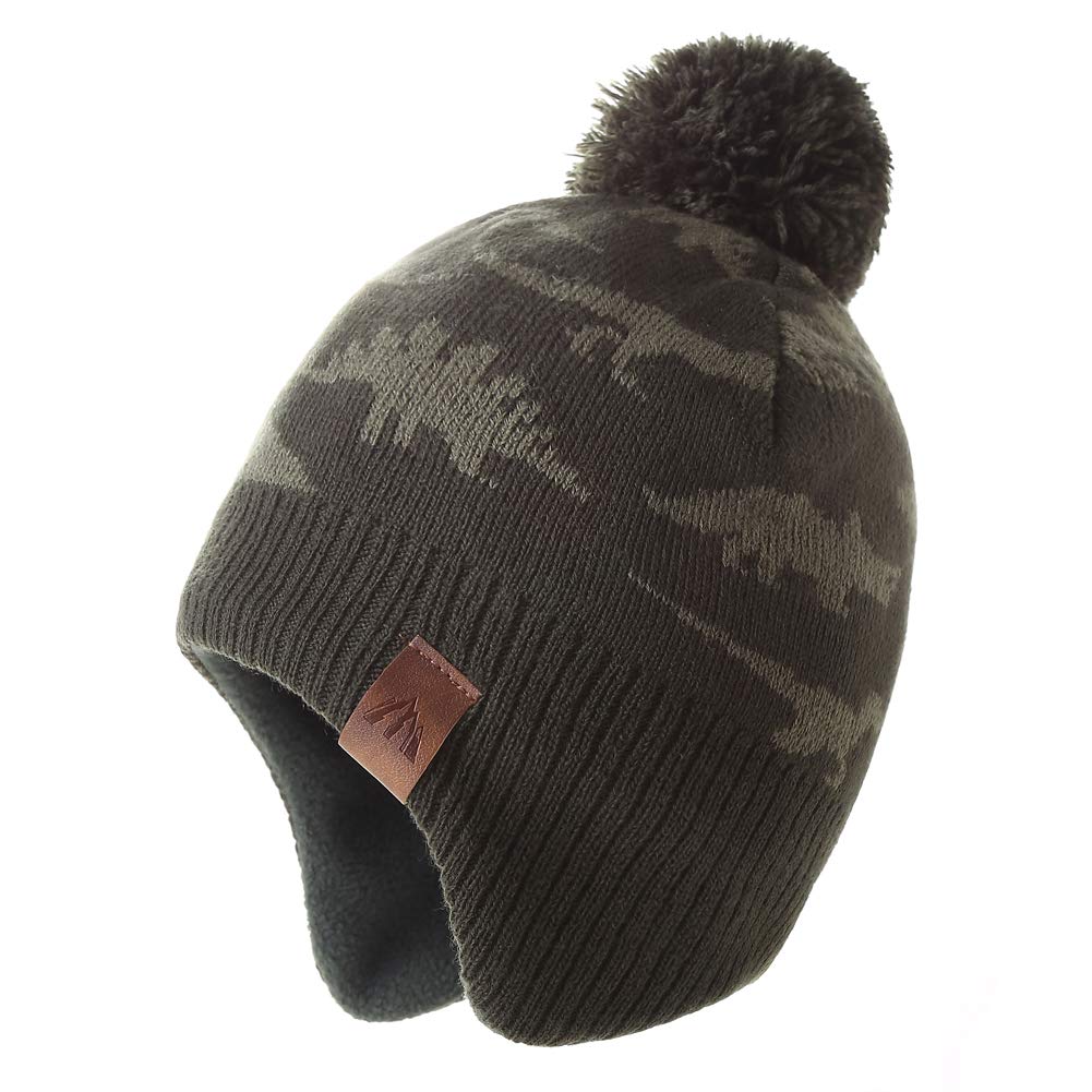 Moon Kitty Baby Boys Winter Fleece Hats & Toddler Beanies - Warm & Cozy Winter Hats for Infants and Toddlers - Perfect for Outdoor Play, Snow Days, and Cold Weather Protection