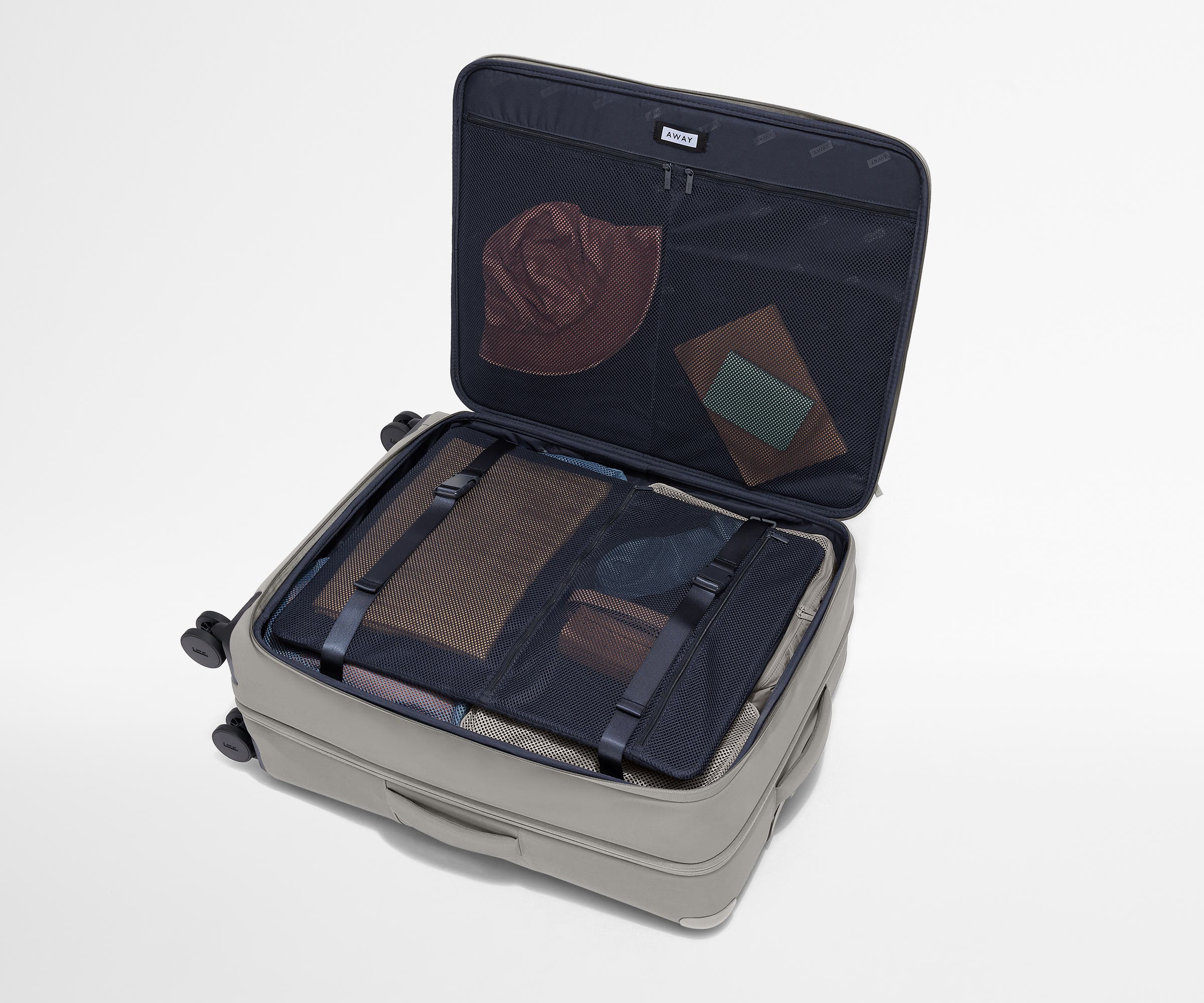 Premium Softside Large Luggage in Cloud Gray - Perfect for Air Travel, Business Trips & Weekend Getaways
