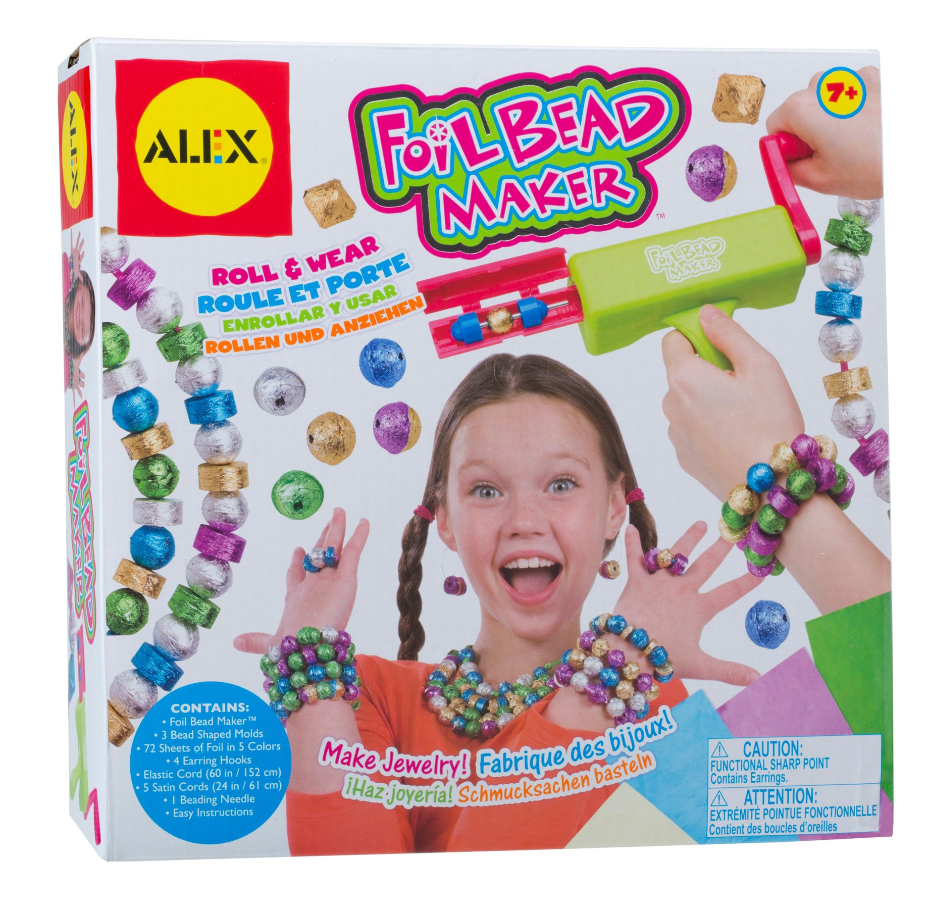 ALEX Toys Craft Foil Bead Maker Kit for Kids - DIY Jewelry Making Supplies with Colorful Foil Beads - Perfect for Arts & Crafts, Birthday Gifts & Classroom Activities