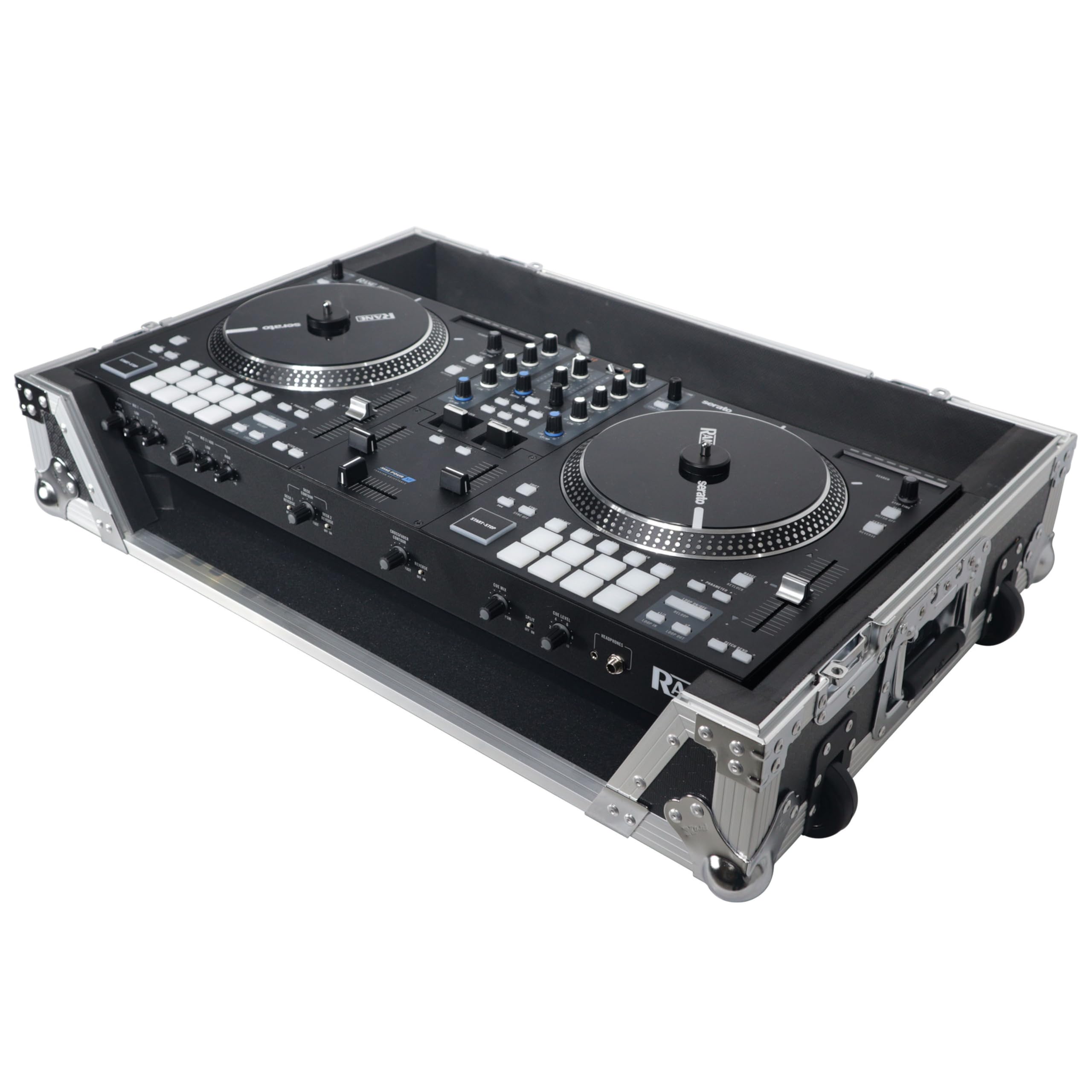 ProX XS-RANEONE W Heavy Duty Flight Case for RANE ONE DJ Controller - 1U Rack Space & Wheels Included - Perfect for DJ Gigs, Studio Use & Equipment Transport
