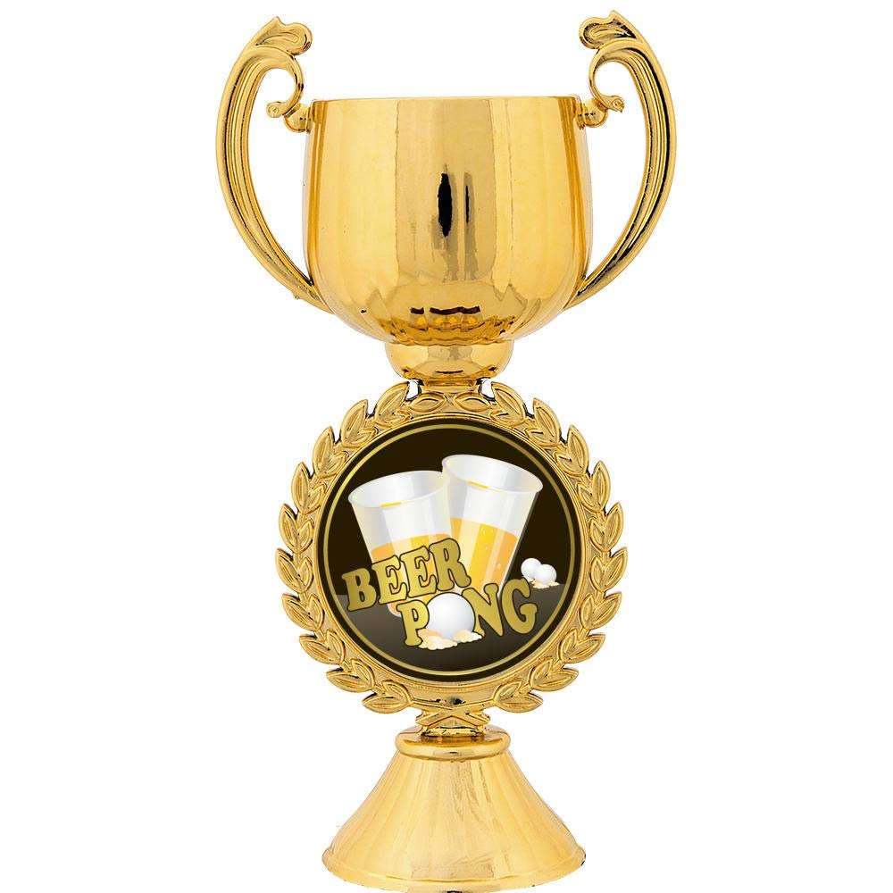 Personalized Beer Pong Trophy - 7.25