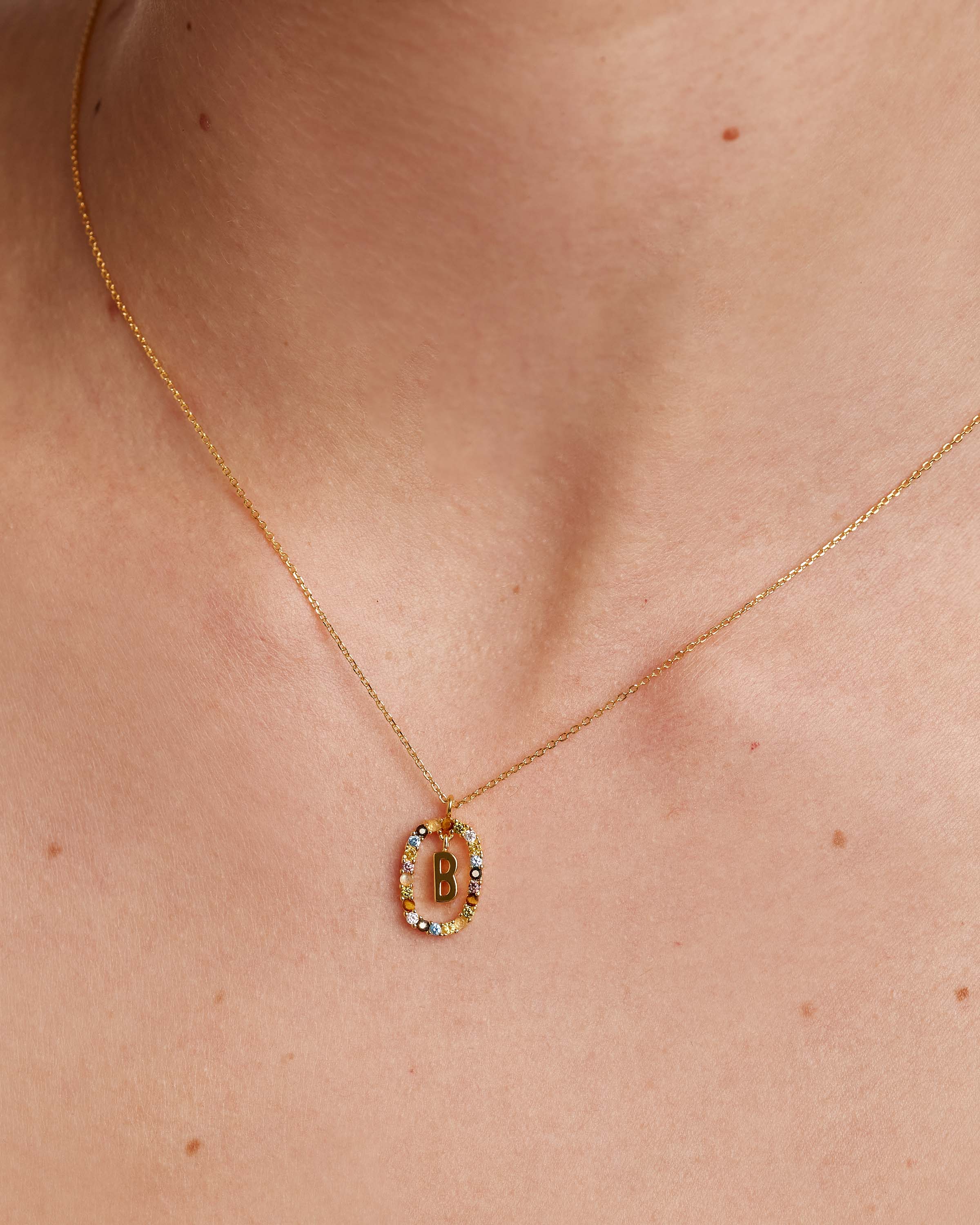 Letter B Necklace - Personalized Initial Necklace for Women, Sterling Silver or Gold Plated, Dainty Alphabet Pendant Jewelry - Perfect for Gifts, Birthdays, Anniversaries & Everyday Wear