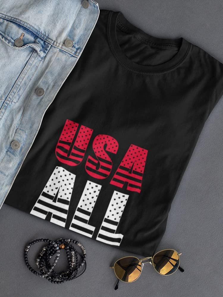 Patriotic American Flag Graphic Women's T-Shirt | USA Pride Casual Tee | Perfect for 4th of July, Memorial Day & Everyday Wear